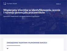 Tablet Screenshot of human-asset.pl